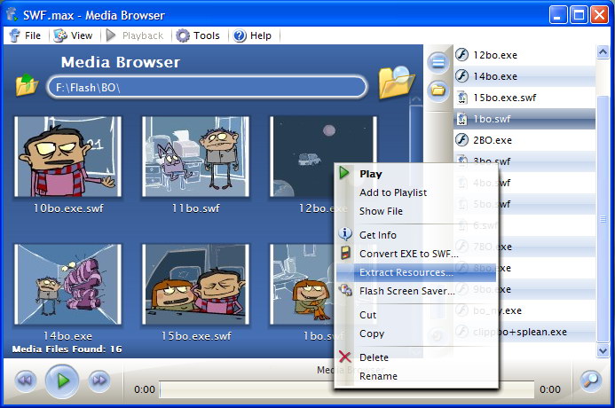 Screenshot for SWF.max Flash Player 1.6.868